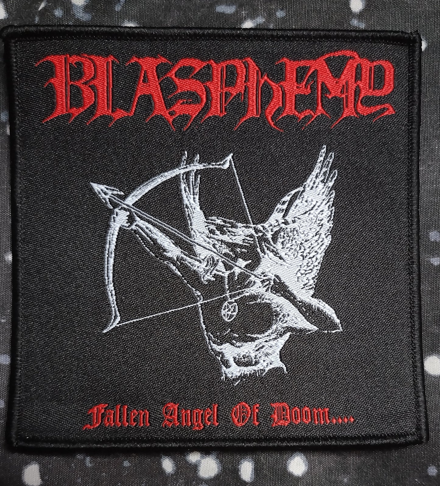 Blasphemy Fallen angel of doom Woven Patch