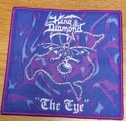 King Diamond the eye Purple border Woven Patch