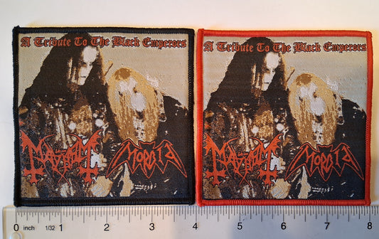 Mayhem Morbid angel tribute to the black Emperors Woven Patch