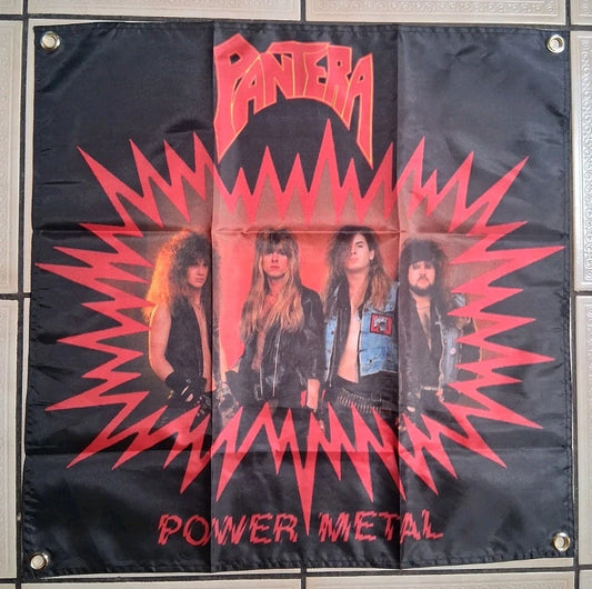 Pantera Power Metal 2x2 Ft Banner Flag