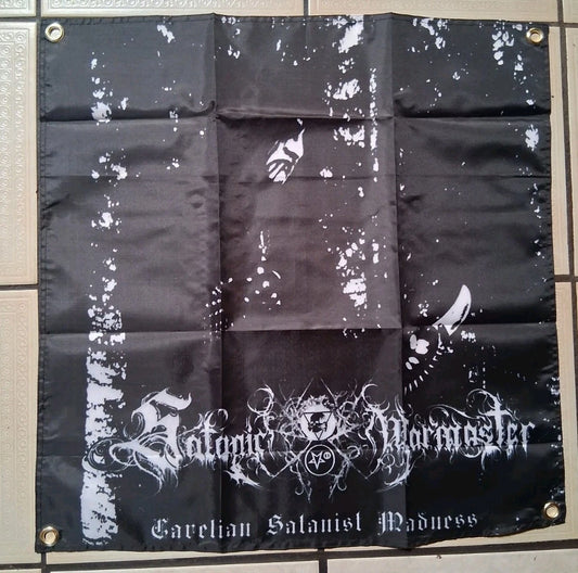 Satanic Warmaster Carelian Satanist Madness 2x2 Ft Banner Flag