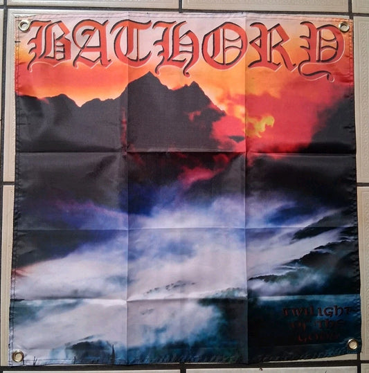 Bathory Twilight of the Gods 2x2 Ft Banner Flag