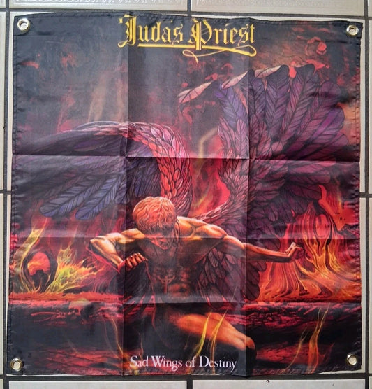 Judas Priest Sad Wings of Destiny 2x2 Ft Banner Flag