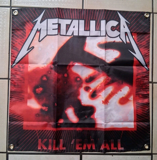 Metallica Killem All Alternative Artwork 2x2 Ft Banner Flag