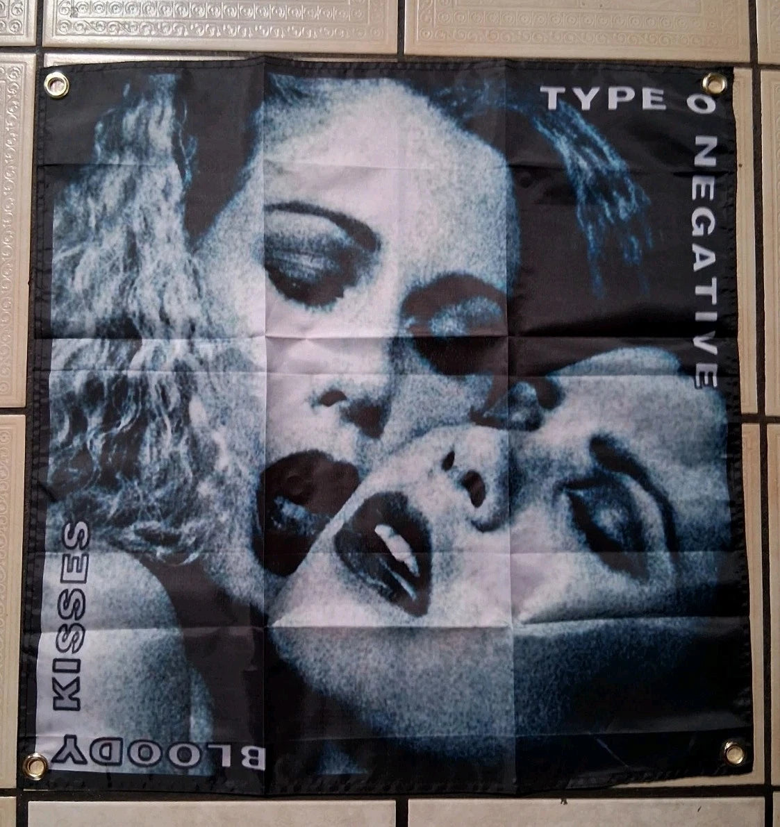 Type O Negative Bloody Kisses 2x2 Ft Banner Flag