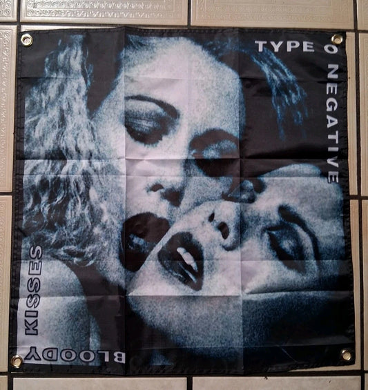 Type O Negative Bloody Kisses 2x2 Ft Banner Flag