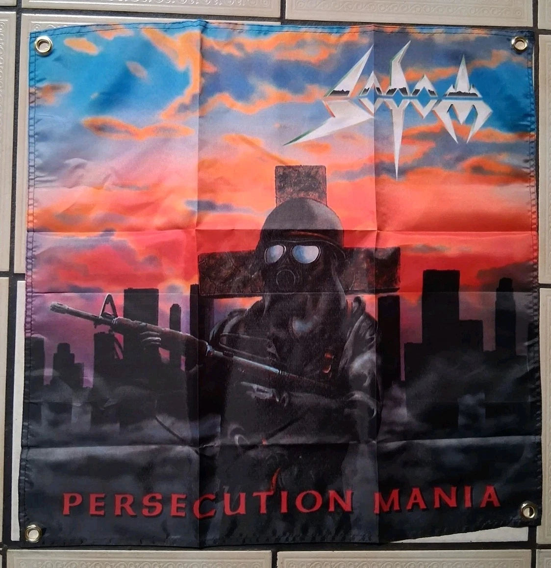 Sodom Persecution Mania 2x2 Ft Banner Flag