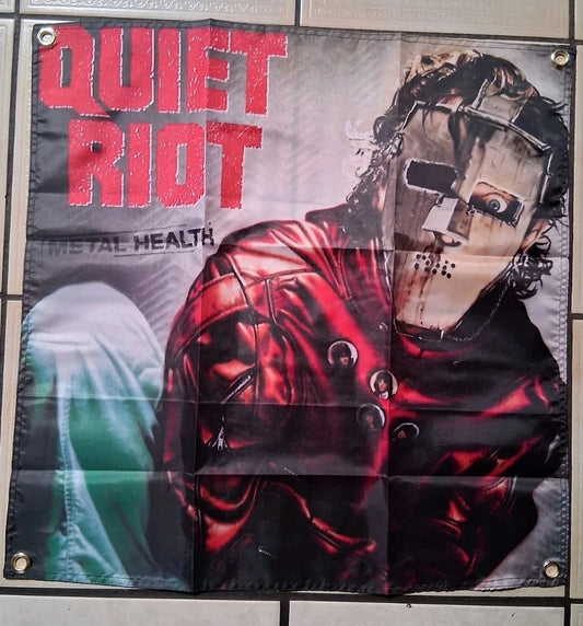 Quiet Riot Metal Health 2x2 Ft Banner Flag