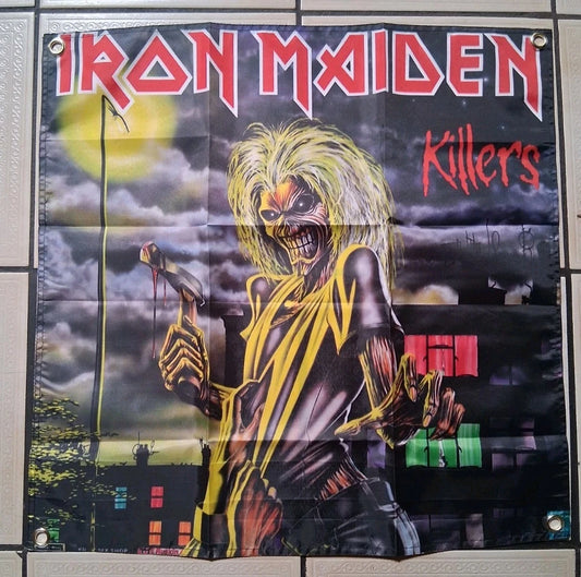 Iron Maiden Killers 2x2 Ft Banner Flag