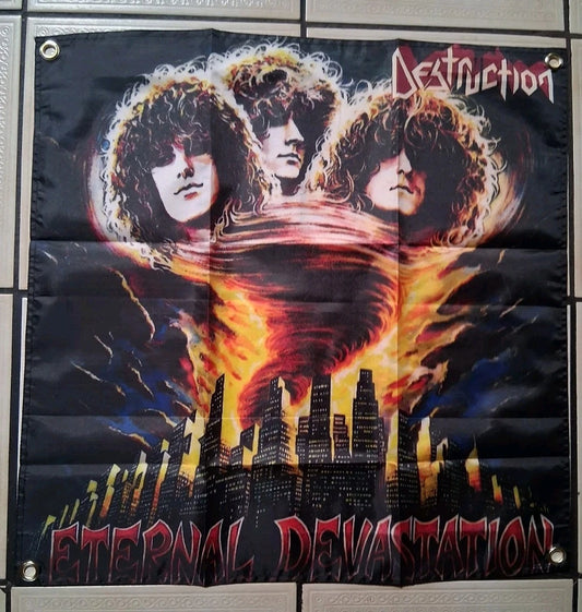 Destruction Eternal Devastation 2x2 Ft Banner Flag