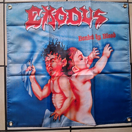 Exodus Bonded By Blood 2x2 Ft Banner Flag