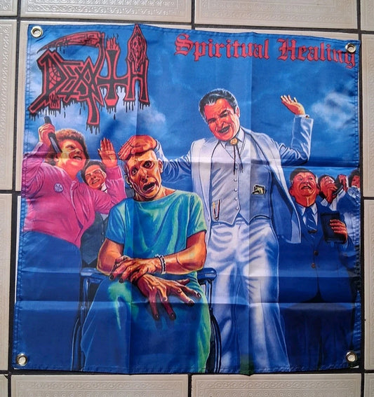 Death Spiritual Healing Banner 2x2 Ft Banner Flag