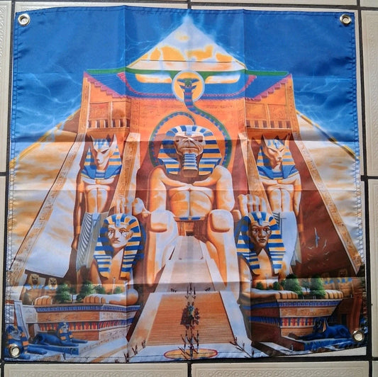 Iron Maiden Powerslave artwork 2x2 Ft Banner Flag