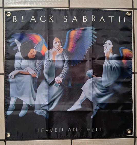 Black Sabbath Heaven And Hell 2x2 Ft Banner Flag