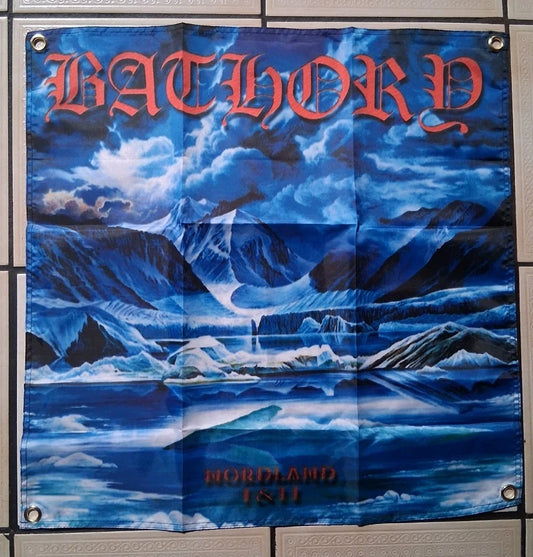 Bathory Nordland 1 And 2 2x2 Ft Banner Flag