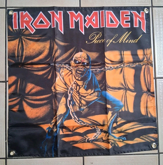 Iron Maiden Piece Of Mind 2x2 Ft Banner Flag