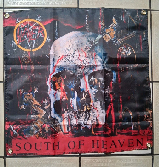 Slayer South of Heaven 2x2 Ft Flag Banner