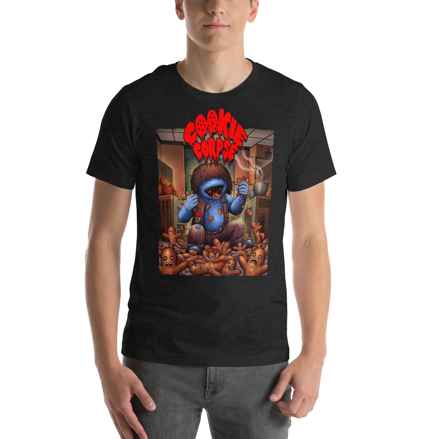 Cookie Corpse Gingerbread Man Massacre cartoon T-SHIRT